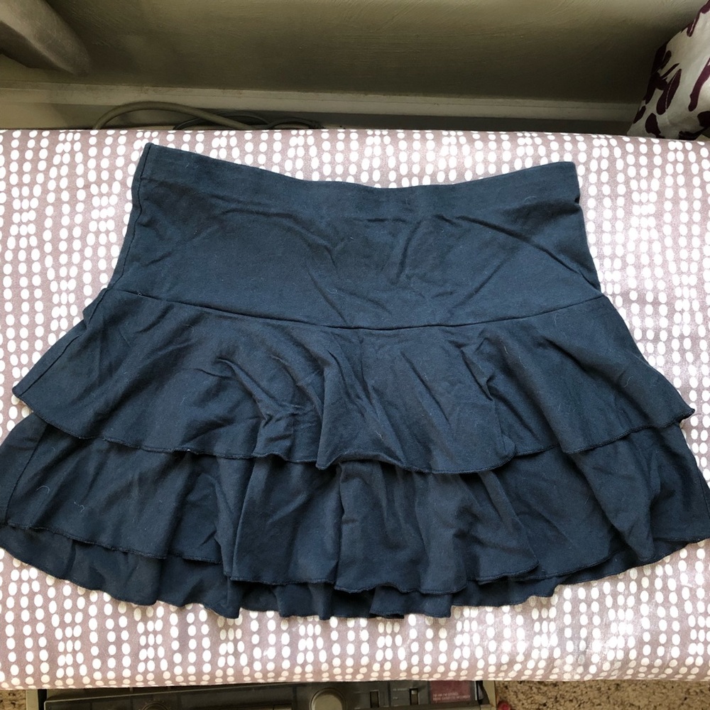 Cute and comfy ruffle skirt.